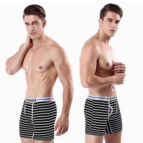 underpants men's long boxer pants cotton briefs stripe boxershorts sports fitness panties fashion underpant ropa interior hombre, Black;white
underpants men's long boxer pants cotton briefs stripe boxershorts sports fitness panties fashion underpant ropa interior hombre, Black;white
