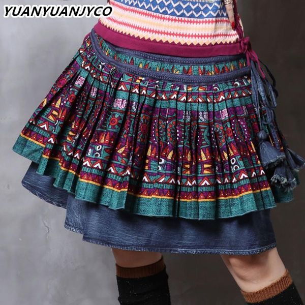skirts yuanyuanjyco autumn spring women midi indie folk denim skirt bsq5 vintage elegant pleated lace up multicolor print clothes, Black
skirts yuanyuanjyco autumn spring women midi indie folk denim skirt bsq5 vintage elegant pleated lace up multicolor print clothes, Black