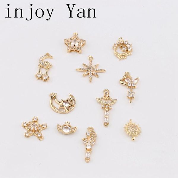 charms 2pcs for jewelry making supplies shining star magic wand pendant diy earring bracelet necklace copper zircon accessories, Bronze;silver
charms 2pcs for jewelry making supplies shining star magic wand pendant diy earring bracelet necklace copper zircon accessories, Bronze;silver