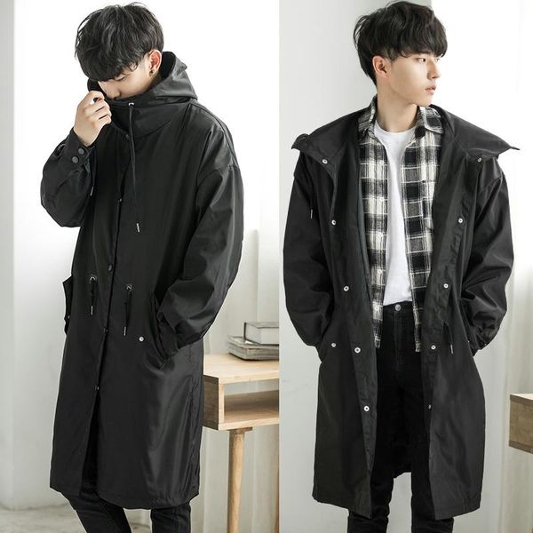 men's trench coats 2021 windbreaker long autumn and winter high collar hooded loose cotton jacket coat men, Tan;black
men's trench coats 2021 windbreaker long autumn and winter high collar hooded loose cotton jacket coat men, Tan;black