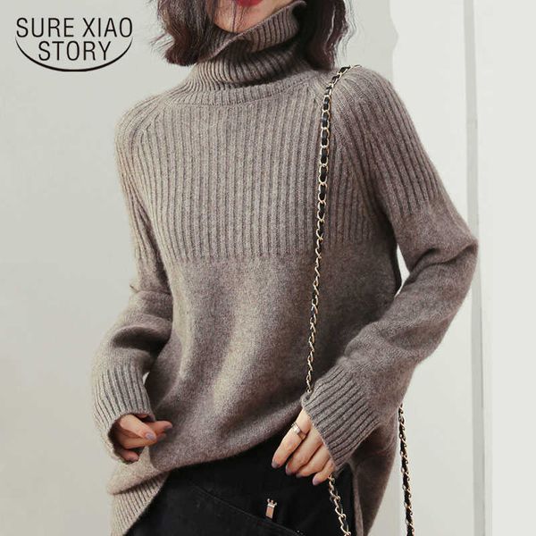 long sleeve women's sweater solid warm thick knitwear winter clothes women elegant wild pullover women turtleneck 11123 210528, White;black
long sleeve women's sweater solid warm thick knitwear winter clothes women elegant wild pullover women turtleneck 11123 210528, White;black