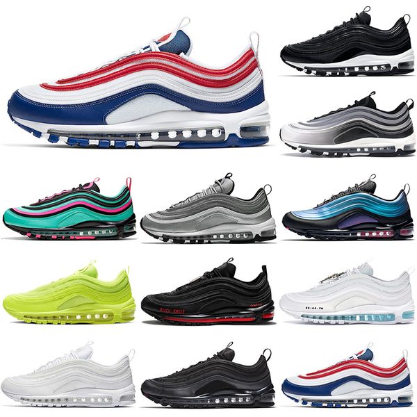 2021 wholesale men 97 women running shoes mschf inri jesus lil nas satan triple white black usa gradient fade green sliver bullet throwback
2021 wholesale men 97 women running shoes mschf inri jesus lil nas satan triple white black usa gradient fade green sliver bullet throwback
