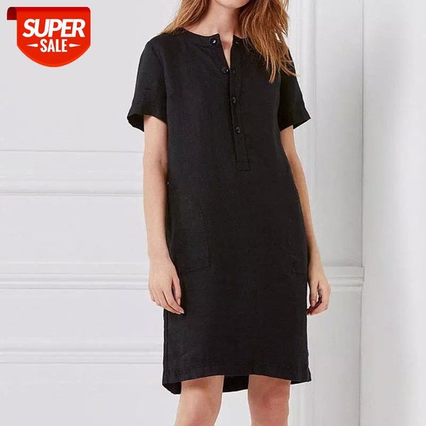 summer linen dress 2019 celmia women tunic short sleeve shirt button female vintage casual sundress sarafans vestidos s-5xl #xa5m, White;black
summer linen dress 2019 celmia women tunic short sleeve shirt button female vintage casual sundress sarafans vestidos s-5xl #xa5m, White;black