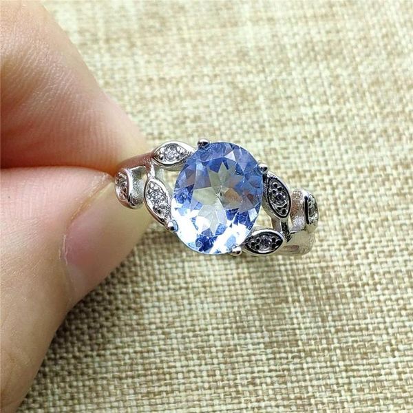 cluster rings natural blue z crystal adjustable size ring 9x8mm for woman men 925 sterling silver clear bead jewelry, Golden;silver
cluster rings natural blue z crystal adjustable size ring 9x8mm for woman men 925 sterling silver clear bead jewelry, Golden;silver