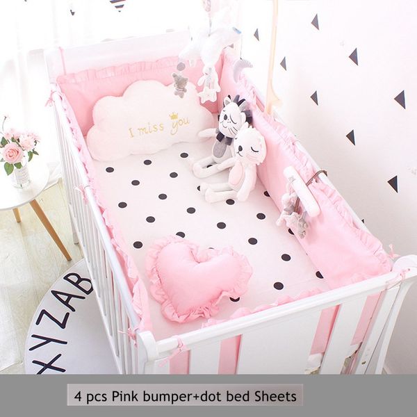 nordic baby bumpers set in the crib a proctective barrier for the bed newborns cotton with ruffle end kid kawaii room decoration
nordic baby bumpers set in the crib a proctective barrier for the bed newborns cotton with ruffle end kid kawaii room decoration