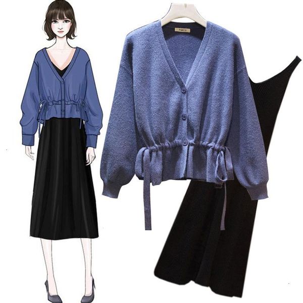 two piece dress 2021 spring women used sweaters long pieces pack coat casual loose large size vestidos lu608, White
two piece dress 2021 spring women used sweaters long pieces pack coat casual loose large size vestidos lu608, White