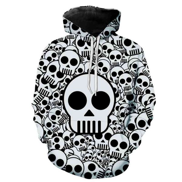 2021 new halloween skull 3d digital print long sleeve hoodie large loose top, Black
2021 new halloween skull 3d digital print long sleeve hoodie large loose top, Black