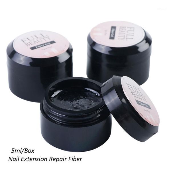nail fiber extension gel repair fractured reinforcement art tools1, Red;pink