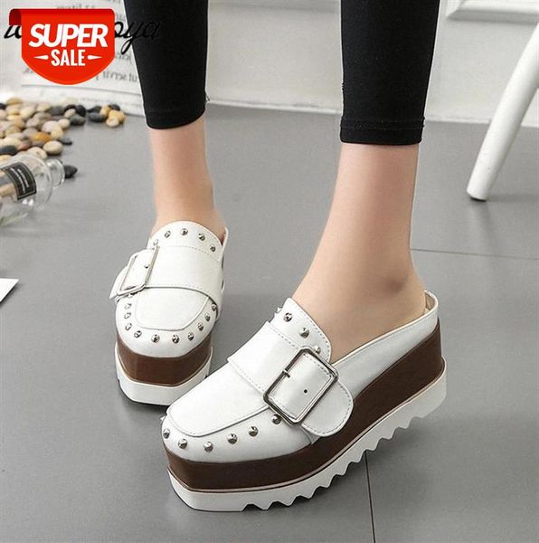ladies wedge slippers platform shoes high wedges brown slingbacks pumps fashion thick bottom rivets buckle casual #cg3o, Black
ladies wedge slippers platform shoes high wedges brown slingbacks pumps fashion thick bottom rivets buckle casual #cg3o, Black