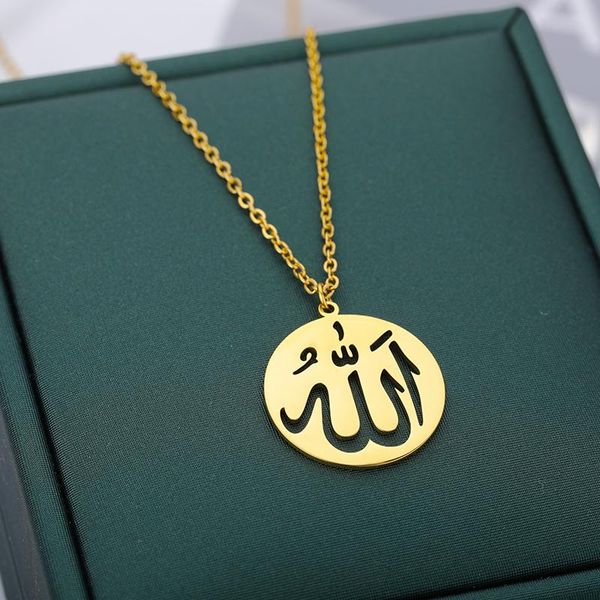 pendant necklaces arabic round for women men gold silver color stainless steel neck chain male female necklace jewelry
pendant necklaces arabic round for women men gold silver color stainless steel neck chain male female necklace jewelry