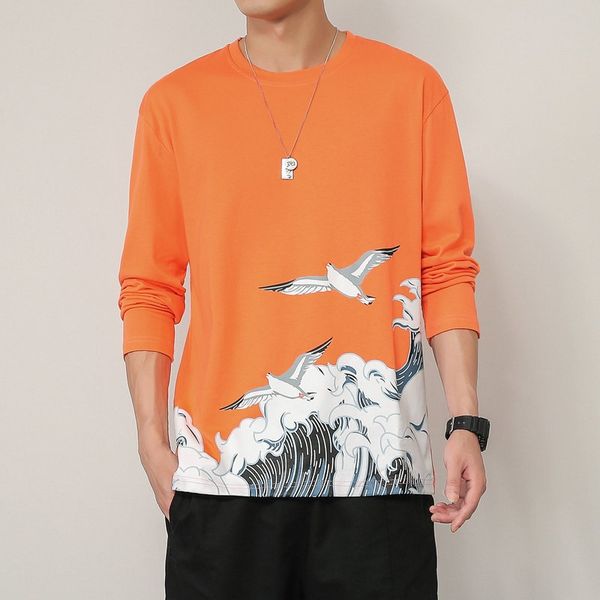 2021 chinese style printed mens t-shirts cotton long sleeve tshirt hip hop casual harajuku asian streetwear tees 12228, Red
2021 chinese style printed mens t-shirts cotton long sleeve tshirt hip hop casual harajuku asian streetwear tees 12228, Red