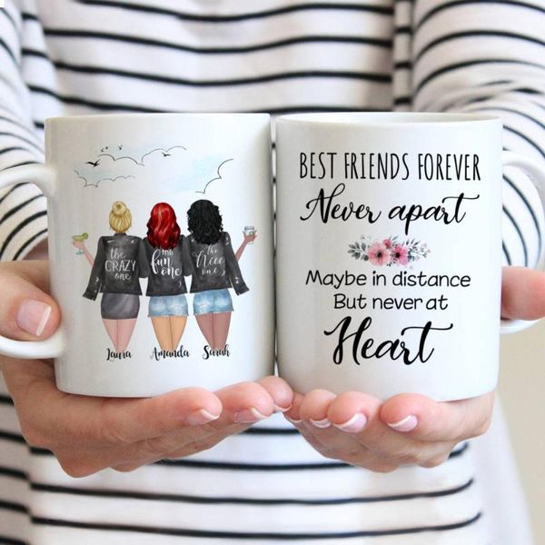 mugs 3 girls personalized friends forever coffee mug gift cute cups tazas de ceramica creativas 11oz/15oz r2064
mugs 3 girls personalized friends forever coffee mug gift cute cups tazas de ceramica creativas 11oz/15oz r2064