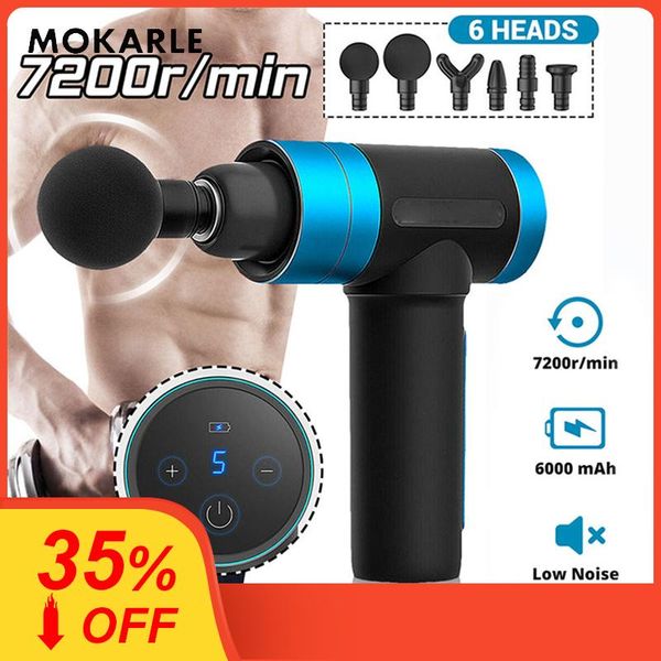 massage gun led display 7200r / min therapy body relaxation muscle relax relief pain machine fitness sport with 6 heads
massage gun led display 7200r / min therapy body relaxation muscle relax relief pain machine fitness sport with 6 heads