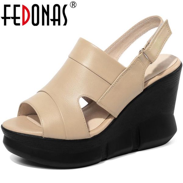 elegant cow leather pumps wedged platforms high heels sandals peep toe vintage women shoes summer casual woman, Black
elegant cow leather pumps wedged platforms high heels sandals peep toe vintage women shoes summer casual woman, Black