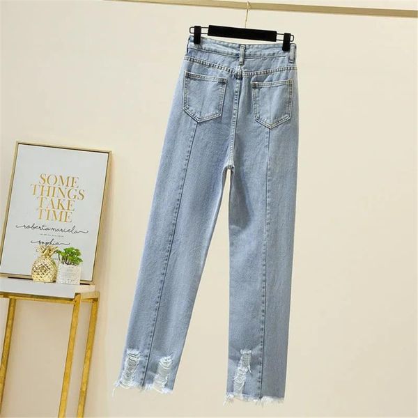 women's jeans high waist ripped hole loose wide leg streetwear trendy fashion women denim pants 5xl oversized 2021 mom trousers, Blue
women's jeans high waist ripped hole loose wide leg streetwear trendy fashion women denim pants 5xl oversized 2021 mom trousers, Blue