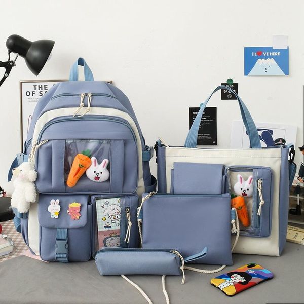 school bags 4 piece set kawaii women's backpack cute for girls fashion casual classical travel backpacks
school bags 4 piece set kawaii women's backpack cute for girls fashion casual classical travel backpacks