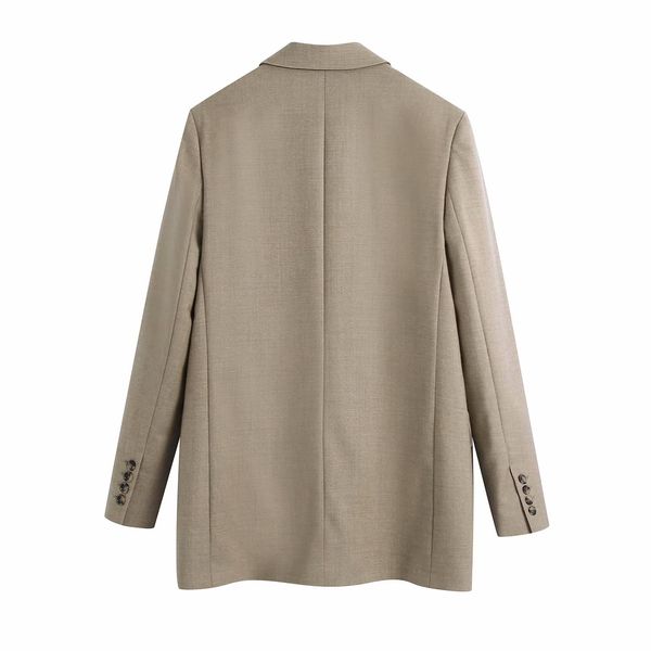 jackets spring ladies lapel long sleeve fashion casual double breasted jacket coat women's vintage loose chic female, Black;brown
jackets spring ladies lapel long sleeve fashion casual double breasted jacket coat women's vintage loose chic female, Black;brown