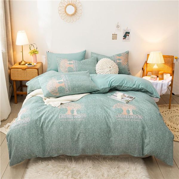 bedding sets sycamore tree-green cotton printed pillowcase quilt cover bed sheet size king four-piece set
bedding sets sycamore tree-green cotton printed pillowcase quilt cover bed sheet size king four-piece set