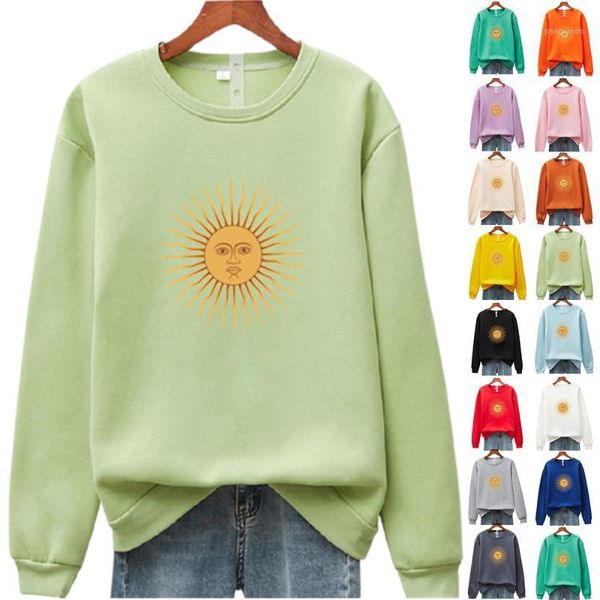 women's hoodies & sweatshirts sun round sweatshirt ladies printed print loose slim neck long sleeves student crew outwearing clothes, Black
women's hoodies & sweatshirts sun round sweatshirt ladies printed print loose slim neck long sleeves student crew outwearing clothes, Black