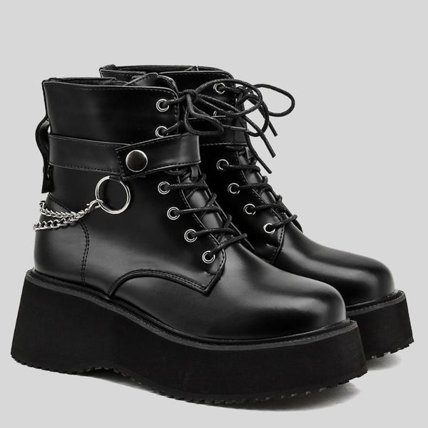 boots brand ins chains fashion leisure flat platform light comfortable shoelaces ankle shoes women, Black
boots brand ins chains fashion leisure flat platform light comfortable shoelaces ankle shoes women, Black