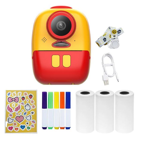 mini cameras d10 instant camera po printer 1080p hd digital for kids with led fill-in light print paper cartoon sticker
mini cameras d10 instant camera po printer 1080p hd digital for kids with led fill-in light print paper cartoon sticker