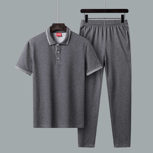 sports men's tracksuits leisure summer short sleeve t-shirt dad's two-piece suit for middle-aged and elderly sportswear, Gray
sports men's tracksuits leisure summer short sleeve t-shirt dad's two-piece suit for middle-aged and elderly sportswear, Gray