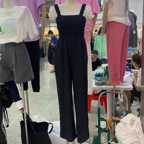 spring casual loose black trousers women fashion slim waist jumpsuits womens pants all match mujer pantalones 210514, Black;white
spring casual loose black trousers women fashion slim waist jumpsuits womens pants all match mujer pantalones 210514, Black;white