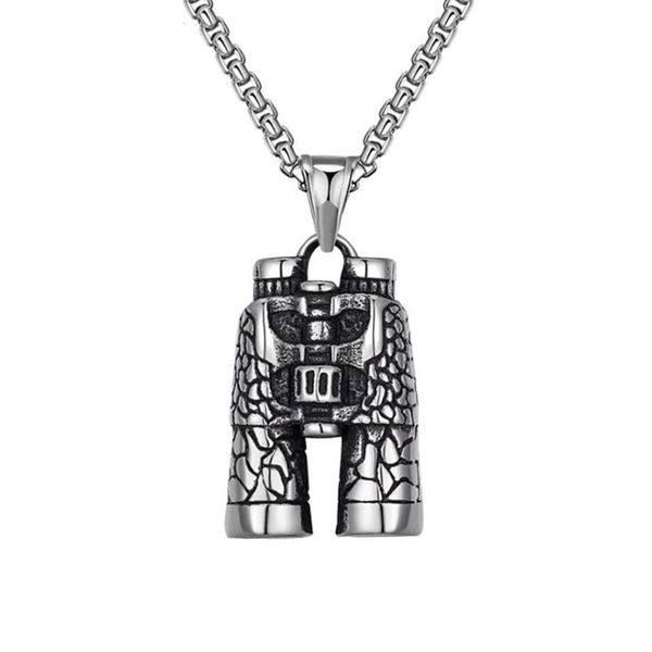 chains stainless steel punk rock vintage telescope battleforge pendant necklace military jewelry gift for him with chain, Silver
chains stainless steel punk rock vintage telescope battleforge pendant necklace military jewelry gift for him with chain, Silver