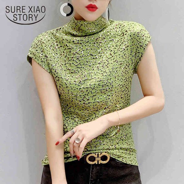 lady pullover blusas summer leopard print slim fit shirts casual short sleeve elastic blouse women 9759 210415, White
lady pullover blusas summer leopard print slim fit shirts casual short sleeve elastic blouse women 9759 210415, White