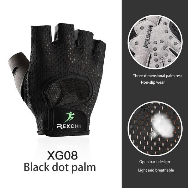 fitness gloves men and women half-finger lifting gym dumbbell exercise sports cycling non-slip breathable wrist, Black
fitness gloves men and women half-finger lifting gym dumbbell exercise sports cycling non-slip breathable wrist, Black