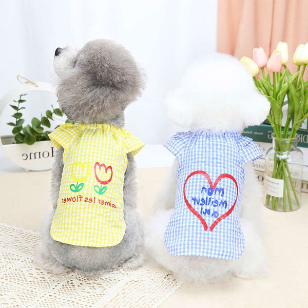 the dog clothes summer bear flying sleeve bubble lattice casual style pet teddy vip dog clothing
the dog clothes summer bear flying sleeve bubble lattice casual style pet teddy vip dog clothing