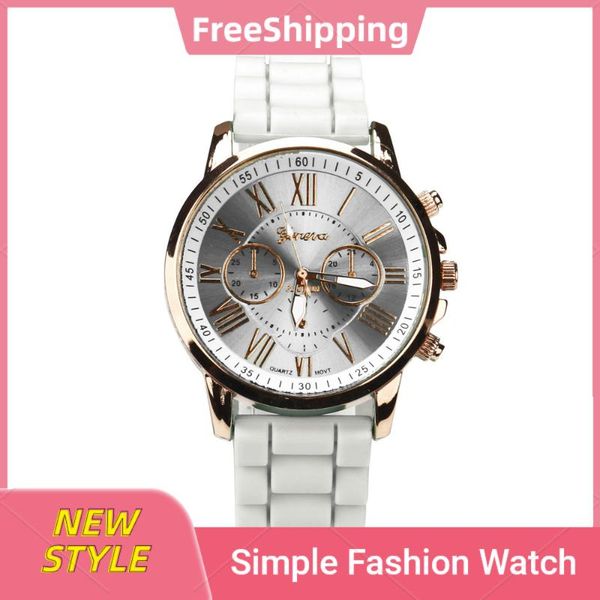 wristwatches mens quartz wristwatch relogio masculino men watches geneva roman numerals silicone jelly gel analog wrist watch white, Slivery;brown
wristwatches mens quartz wristwatch relogio masculino men watches geneva roman numerals silicone jelly gel analog wrist watch white, Slivery;brown