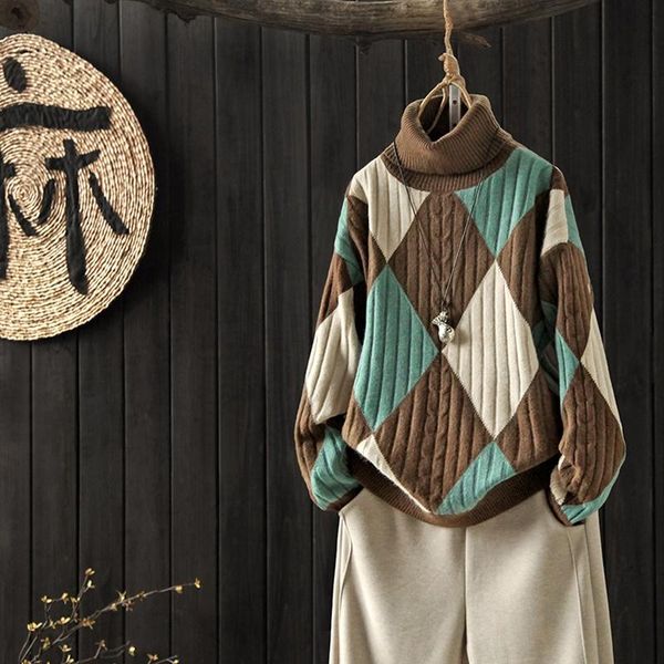 women's sweaters knitted christmas jumpers women vintage geometrical turtleneck pullover autumn winter ladies sweater pull oversize fem, White;black
women's sweaters knitted christmas jumpers women vintage geometrical turtleneck pullover autumn winter ladies sweater pull oversize fem, White;black