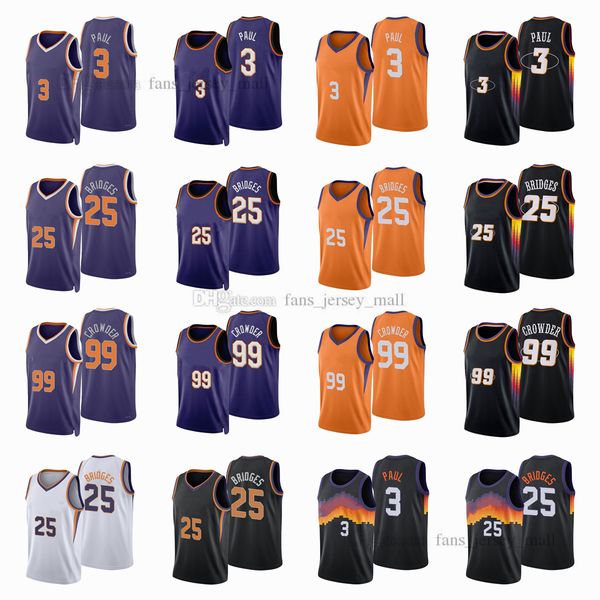 printed city basketball jerseys jae 99 crowder chris 3 paul mikal 25 bridges jersey color white purple black, Black;red
printed city basketball jerseys jae 99 crowder chris 3 paul mikal 25 bridges jersey color white purple black, Black;red