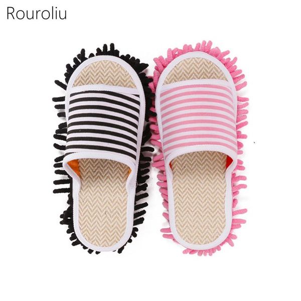 slippers rouroliu 2021 women lazy wiping lovers striped linen home shoes washable mopping slides, Black
slippers rouroliu 2021 women lazy wiping lovers striped linen home shoes washable mopping slides, Black