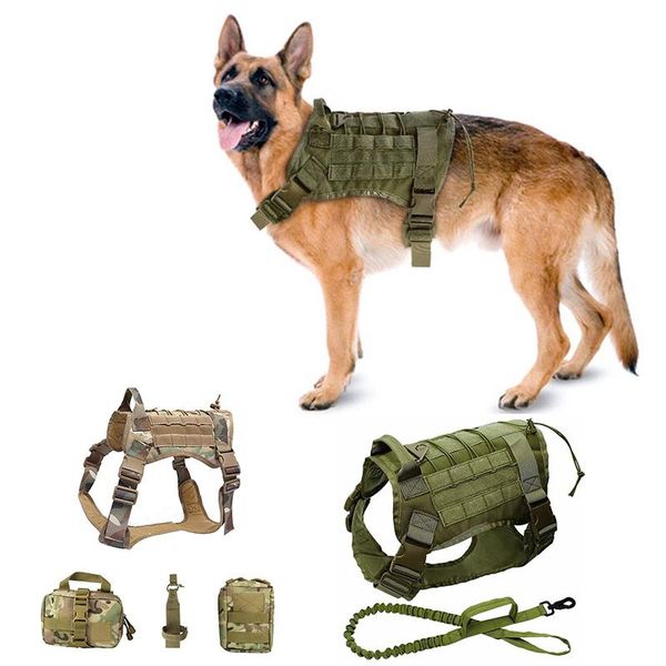 military tactical dog harness german shepherd pet vest with handle nylon bungee leash for small large dogs puppy collars & leashes
military tactical dog harness german shepherd pet vest with handle nylon bungee leash for small large dogs puppy collars & leashes