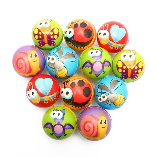 

Cartoon Insect PU Foam Ball Kindergarten Baby Toy Balls Anti Stress Ball Squeeze Toys Stress Relief Decompression Toys Anxiety Reliever