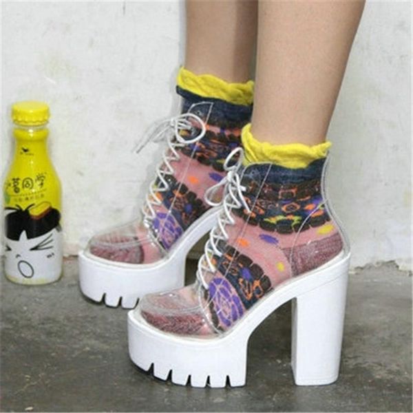 boots ultra high pvc shoes transparent female thick platform waterproof nightclub catwalk cool, Black
boots ultra high pvc shoes transparent female thick platform waterproof nightclub catwalk cool, Black