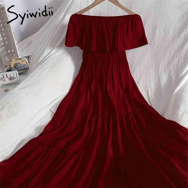 fashion high waist dresses women sleeveless strapless ruffles slash neck a-line solid summer korean clothing 210607, Black;gray
fashion high waist dresses women sleeveless strapless ruffles slash neck a-line solid summer korean clothing 210607, Black;gray