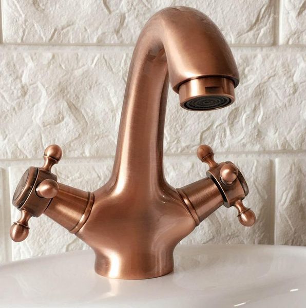 bathroom sink faucets antique red copper brass dual cross handles single hole deck mounted faucet vessel basin mixer tap anf3901
bathroom sink faucets antique red copper brass dual cross handles single hole deck mounted faucet vessel basin mixer tap anf3901