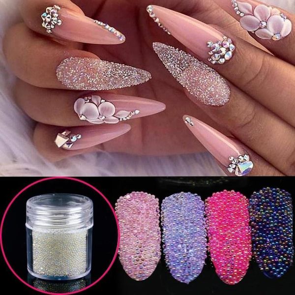 color crystal ab micro beads rhinestones nail glass caviar all for nails design 3d art decorations1, Silver;gold
color crystal ab micro beads rhinestones nail glass caviar all for nails design 3d art decorations1, Silver;gold