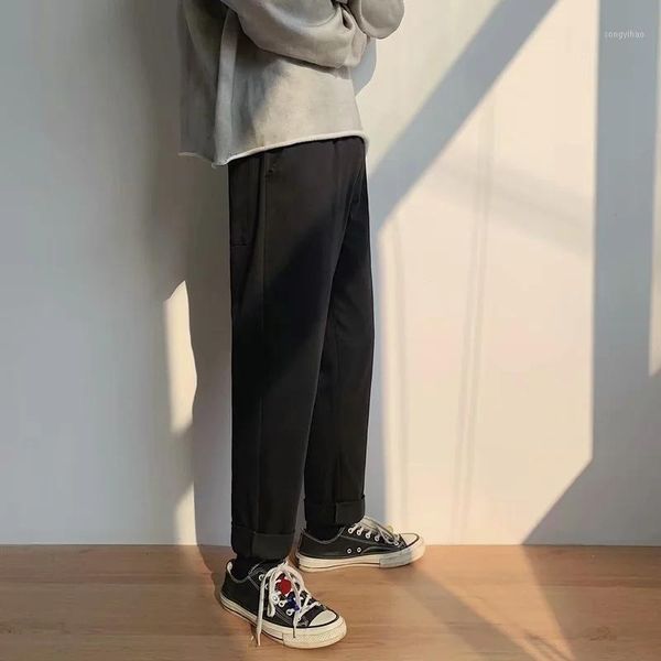 men's pants korean solid color jogging loose casual sports plus size trousers light spring and summer men, Black
men's pants korean solid color jogging loose casual sports plus size trousers light spring and summer men, Black