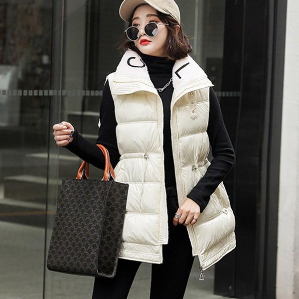 women's vests autumn winter women waistcoat vest 2021 fashion sleeveless windproof thick warm factory quality padded outwear, Black;white
women's vests autumn winter women waistcoat vest 2021 fashion sleeveless windproof thick warm factory quality padded outwear, Black;white