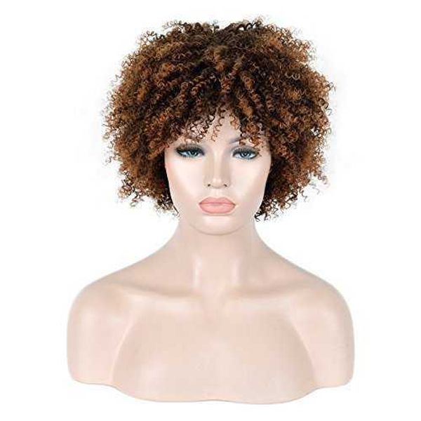 explosive head women's short hair gradient small curly wig chemical fiber headgear, Black
explosive head women's short hair gradient small curly wig chemical fiber headgear, Black