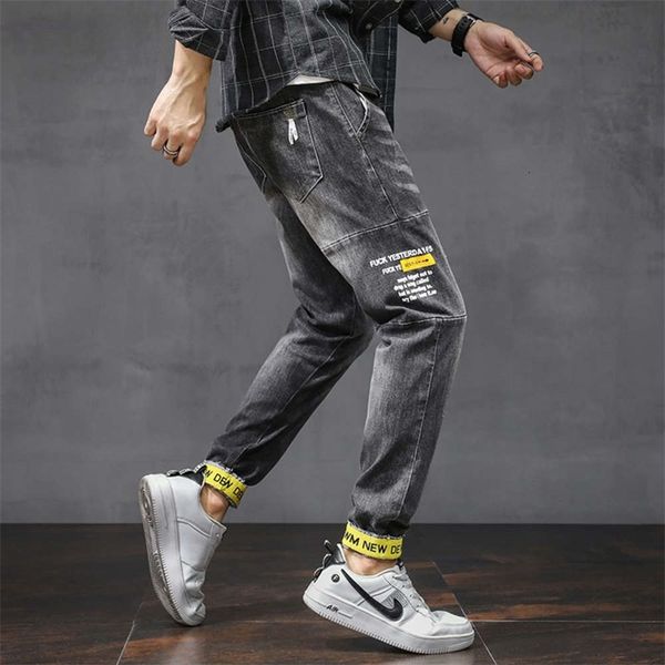 jeans men's youth korean fashion harlan small foot autumn and winter casual corset gmid, Blue
jeans men's youth korean fashion harlan small foot autumn and winter casual corset gmid, Blue