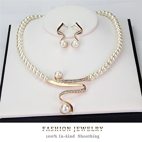 earrings & necklace 3pcs/set women bridal elegant wedding party pearl rhinestone jewelry set fashion, Silver
earrings & necklace 3pcs/set women bridal elegant wedding party pearl rhinestone jewelry set fashion, Silver