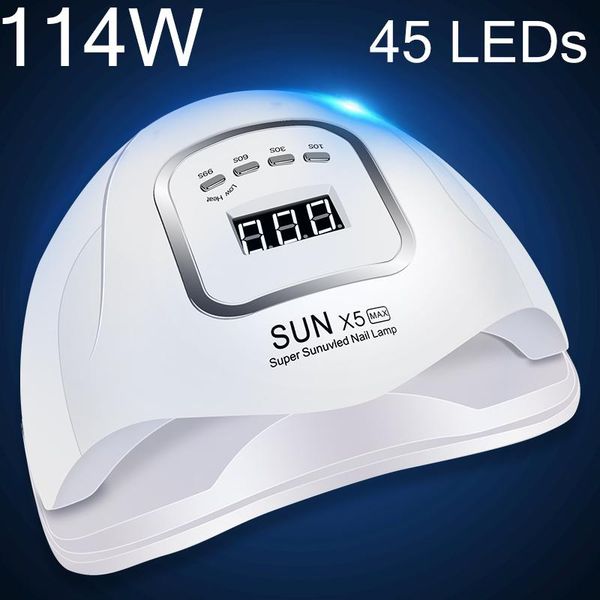 nail dryers 114w gel dryer uv led lamp with auto sensor low heat mode fast polish professional manicure machine
nail dryers 114w gel dryer uv led lamp with auto sensor low heat mode fast polish professional manicure machine