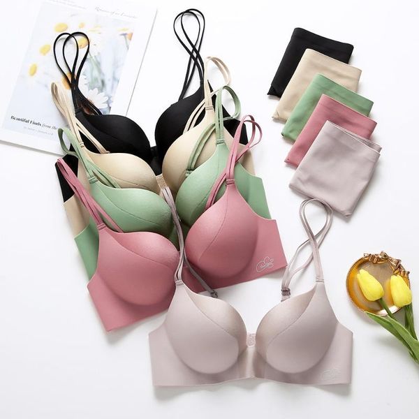 Bras Sets Fashion Sexy Women Bra Set Wireless Push Up Seamless Panties Ice Silk Briefs Solid Suit Lingerie Underwear 30-38 A B Q73R, Red;black
Bras Sets Fashion Sexy Women Bra Set Wireless Push Up Seamless Panties Ice Silk Briefs Solid Suit Lingerie Underwear 30-38 A B Q73R, Red;black
