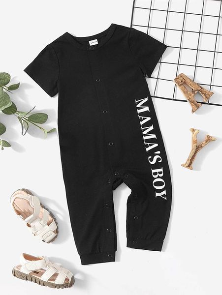 baby letter graphic jumpsuit she02, Blue 
baby letter graphic jumpsuit she02, Blue