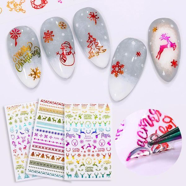 winter christmas slider nail decals decoration art sticker diy manicures 3d accessory transfer foil xmas gift1, Black
winter christmas slider nail decals decoration art sticker diy manicures 3d accessory transfer foil xmas gift1, Black